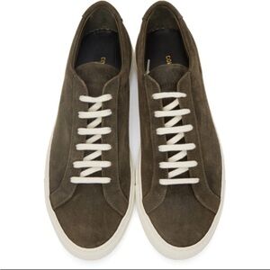 Common Projects Green Suede Men's Sneakers  Designer Luxury Brand Size 13